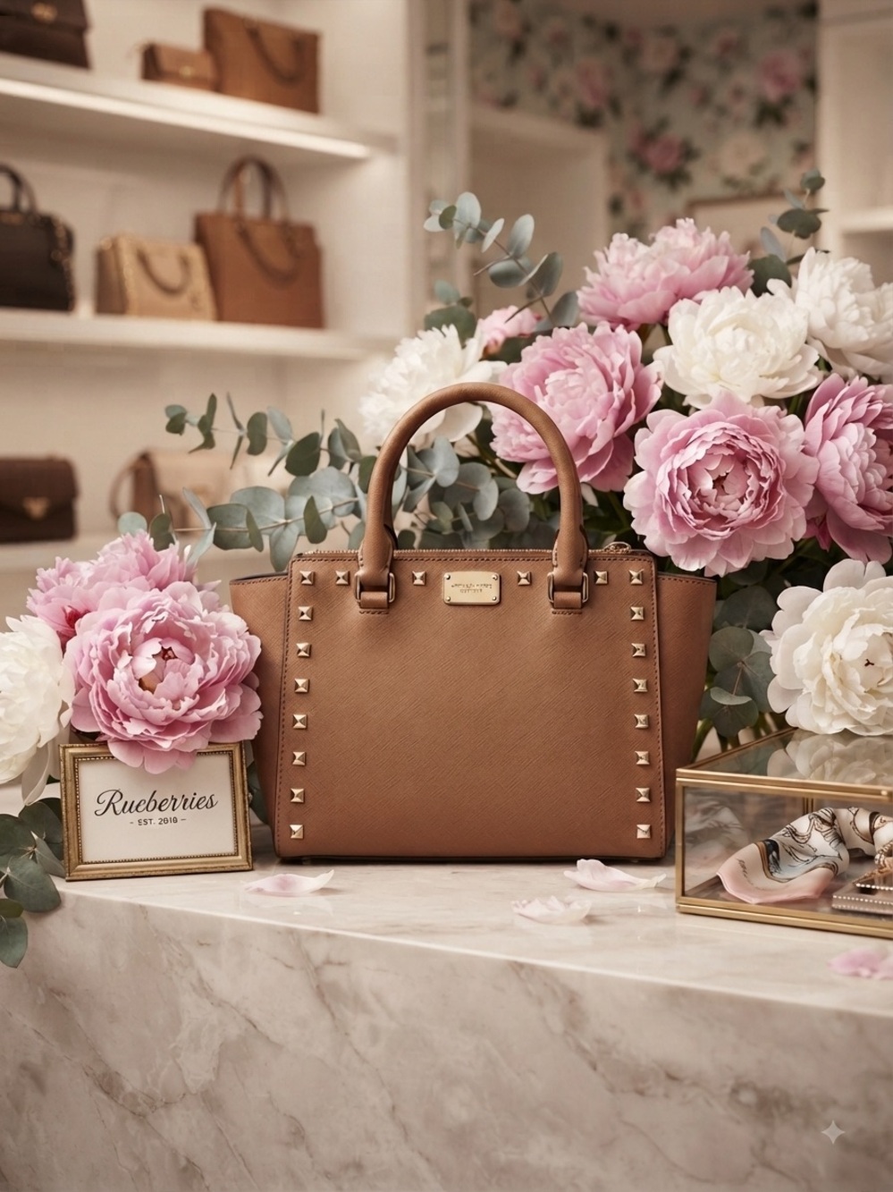 Michael Kors Kellen studded satchel